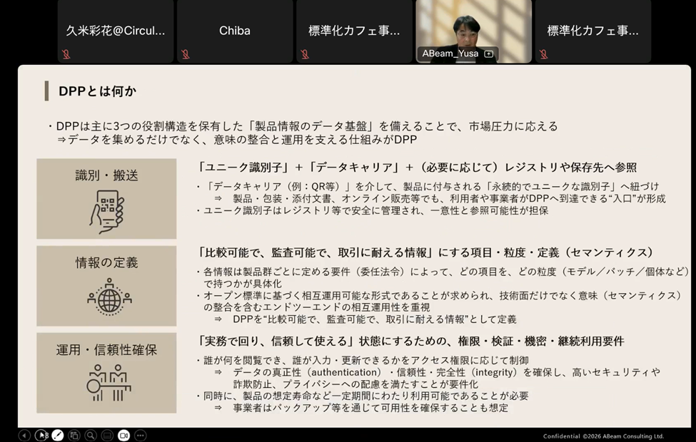 DPPの役割構造に関する講演スライド