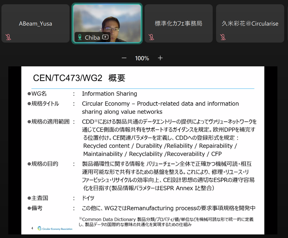 CEN/TC473/WG2の概要に関する講演スライド